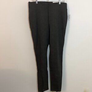 Old Navy Pants XL Skinny Extra High-Rise Split Hem Dk Brown Trendy Luxe Feel NWT